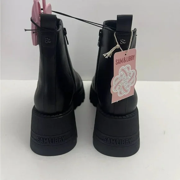 NWT! Sam & Libby Black Women's SIZE 10 Lennon Heeled Chelsea Boots - Picture 7 of 14